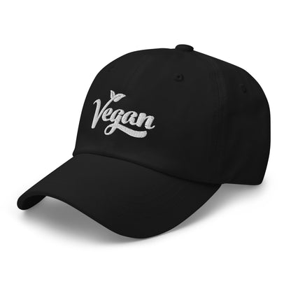 Vegan Hat / Cap With Premium White Stitched Embroidery