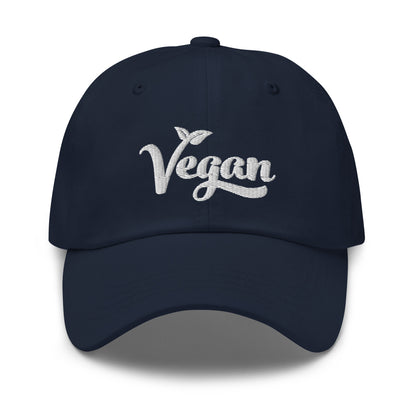 Vegan Hat / Cap With Premium White Stitched Embroidery