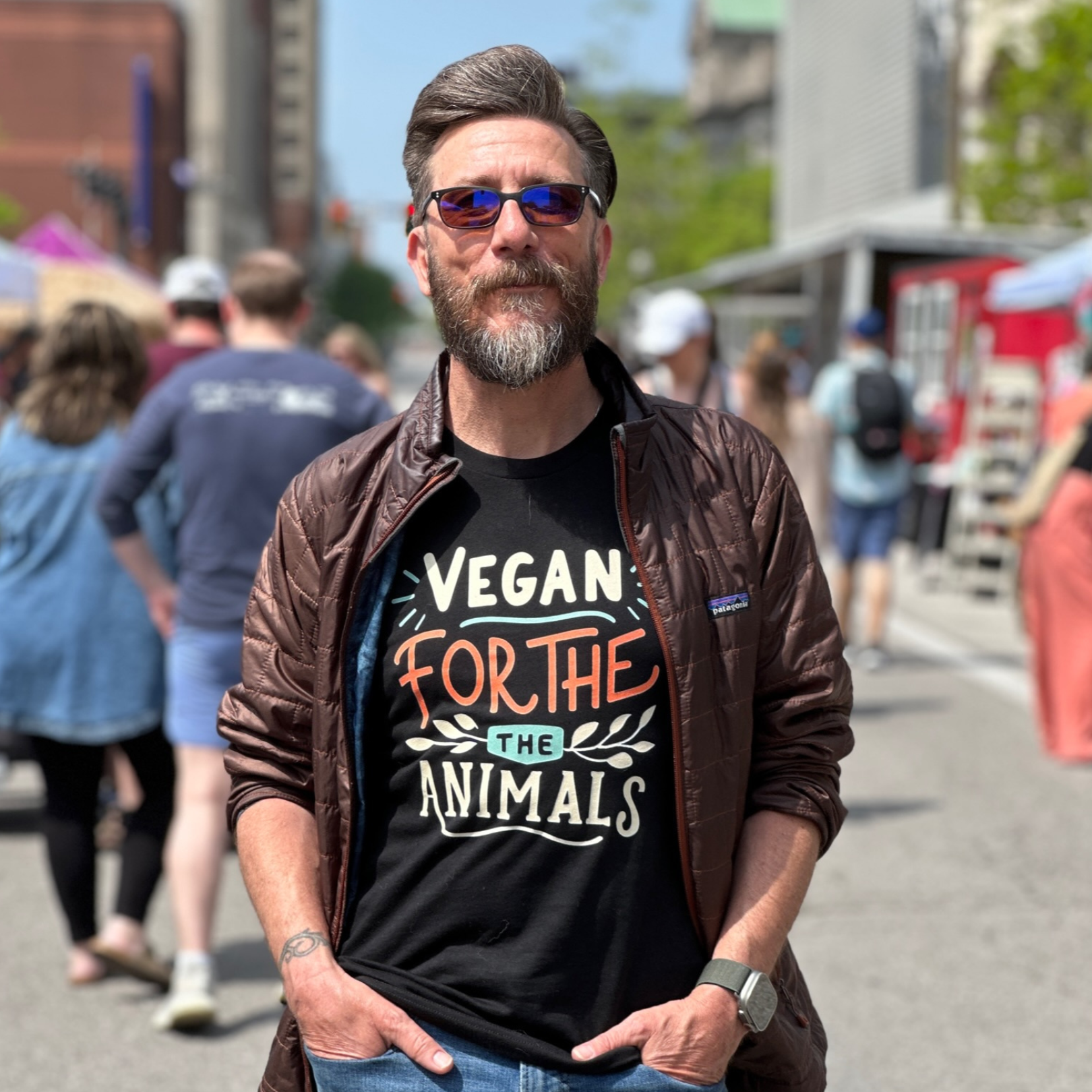 vegan for the animals shirt